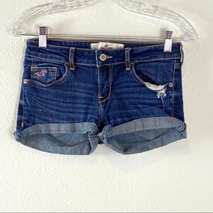 Hollister denim cut off jeans size 3